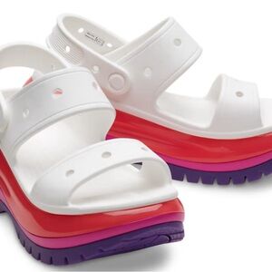 Crocs Mega Crush Sandal (White/ Multi)